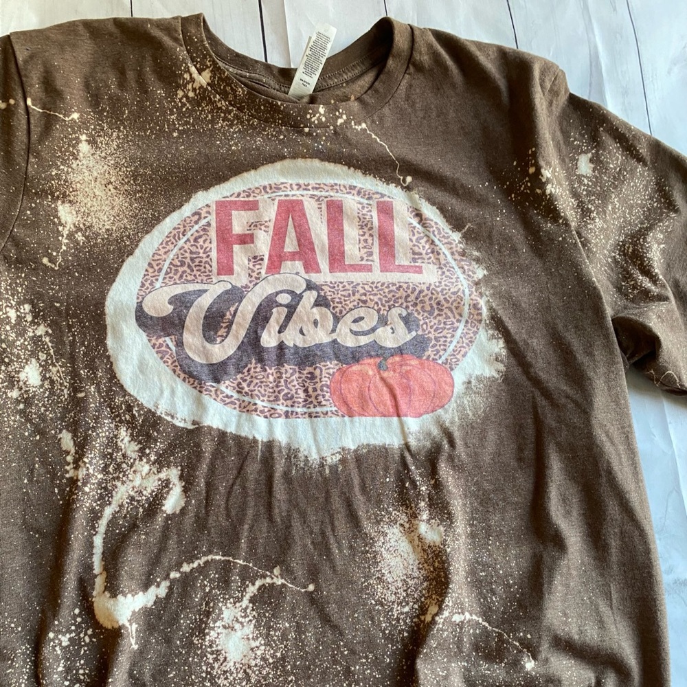 Fall vibes leopard tee